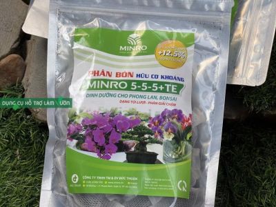 Phân Mindro 5-5-5 +TE - 36 túi / gói chuyên cho hoa phong lan